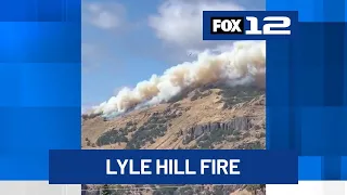 Lyle Hill Fire now burning 1,500 acres in Klickitat County; Evacuation orders in effect