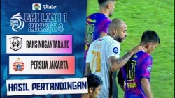 Hasil Akhir pertandingan - RANS Nusantara VS Persija Jakarta | BRI Liga 1 2023/24