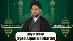 Ayatullah Syed Aqeel Ul Gharavi | Ramzan Lecture | Anwar e Hadees | Hadees 18 | 18th Ramazan | 2024