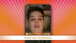 TV Oranje app video message - Koen van Asseldonk