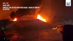 Fires rage at Iraqi Halliburton and KBR facilities after drone attack | GMA Integrated News