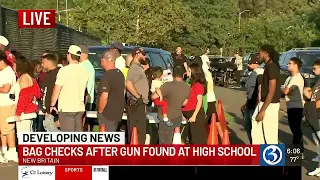 Extra precautions at New Britain High School football game after gun found