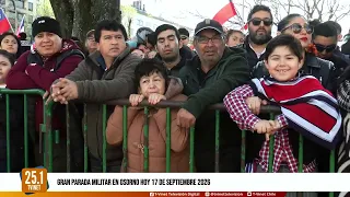 "Arauco" Detachment leads massive civic-military parade for the Glories of the Army in Osorno