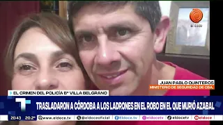 Policía Azabal: trasladaron a Córdoba a los acusados y la familia pide avances en la causa