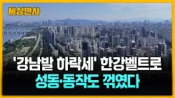 '강남발 하락세' 한강벨트로…성동·동작도 꺾였다 [세상만사] #한강벨트 #성동 #동작 #부동산
