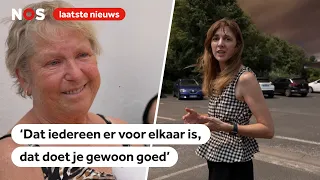 Correspondent speaks with evacuated Dutch citizens near wildfire zone