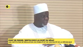 Press Briefing / Bertin KOOVI on the Senate: An institution for regulatory stability