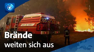 Frankreich und Spanien kämpfen gegen Waldbrände