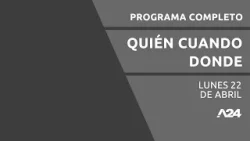 Operativo antinarcos en las cárceles #QuiénCuándoDónde PROGRAMA COMPLETO 22/04/2024