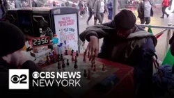 Chess world record set in Times Square