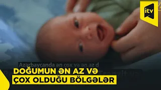 Doğumun ən yüksək və ən aşağı olduğu bölgələr açıqlanıb