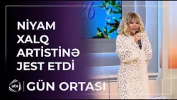 Niyam Salami Xalq artistinə xüsusi paltar HƏDİYYƏ ETDİ / Gün Ortası