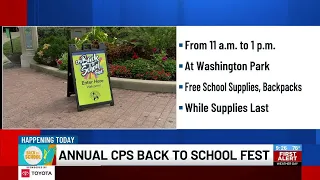 Happening Saturday: CPS Back to School Fest