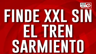 Finde XXL sin el tren sarmiento: los trabajadores no pueden volver a sus casas
