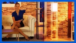 Diese Stehlampe verzaubert Diana mit tollen Lichtstimmungen und ist dabei auch noch ein Regal