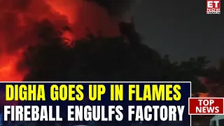 Digha Furniture Factory Catches Fire | Massive Flames Trigger Panic In Navi Mumbai | Breaking News