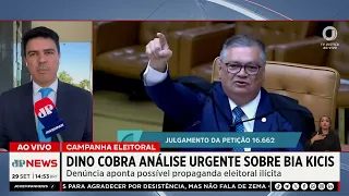 Dino determina urgência em análise de denúncia eleitoral contra Bia Kicis | TEMPO REAL