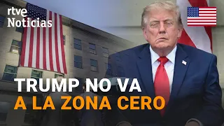 Trump skips New York to attend the 25th anniversary 9/11 ceremony at the Pentagon | RTVE