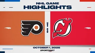 NHL Highlights | Flyers vs. Devils - October 1, 2026