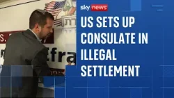 US opens 'pop-up' consulate in Israeli settlement considered illegal under international law US opens 'pop-up' consulate in Israeli settlement considered illegal under international law