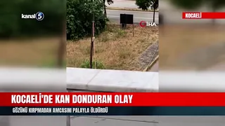 Kocaeli'de Kan Donduran Olay! Gözünü Kırpmadan Amcasını Palayla Öldürdü