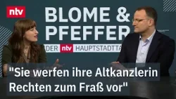 "Sie werfen ihre Altkanzlerin Rechten zum Fraß vor": Schlagabtausch bei "Blome & Pfeffer"