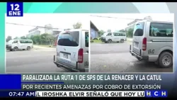 ¡Amedrentados! Otra ruta de buses se paraliza en SPS por cobro extorsivo