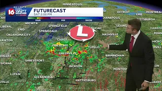 A few more showers and storms today