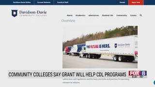 Piedmont Triad community colleges say grant will help trucking programs