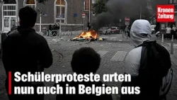 Student protests escalate in Belgium too | krone.tv NEWS