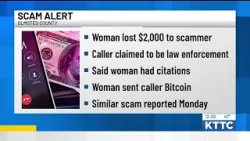 Scammer steals $2,000 after claiming to be law enforcement