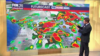 Orlando AM Weather Forecast: Storm chances rising Sunday into the start workweek