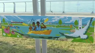 65th anniversary dock party, Paint by Number mural