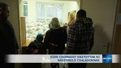 Ezer csomagot osztottak ki a rászoruló családoknak