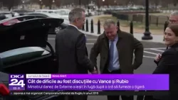 Șefii diplomațiilor Danemarcei și Groenlandei, surprinși fumând după întâlnirea de la Casa Albă