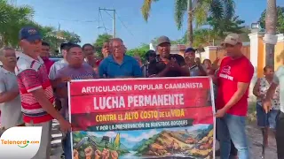 Residents of El Espino protest and demand immediate road repairs