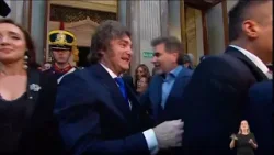 Así fue la llegada de Javier Milei al Congreso Así fue la llegada de Javier Milei al Congreso