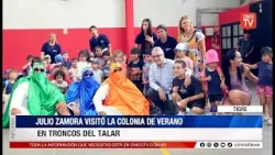 CINCO TV - JULIO ZAMORA VISITÓ LA COLONIA DE VERANO EN TRONCOS DEL TALAR