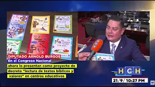 Presentan en el Parlamento proyecto para la "lectura de textos bíblicos y valores" en escuelas