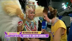 MC Rebecca mostra detalhe de fantasia minúscula: “Coberta de proteção!”