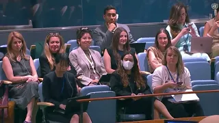 Sekretè jeneral nasyonzini an òganize yon seyans travay nan okazyon semèn konsolidasyon la pè.