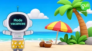 Détends toi à la plage 🏖️ 1 HEURE de vidéo à la plage, son des vagues et détente avec les GULLIZ 😍