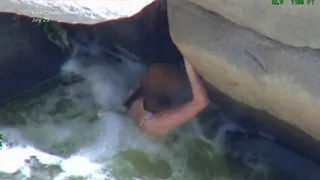 Dramatic video shows woman rescued from raging rapids in deadly California river