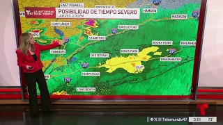 Severe storm forecast for the next few hours