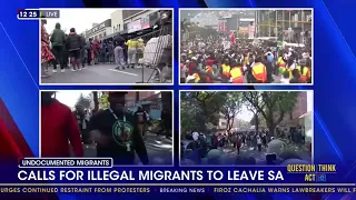 Crowds gather in Joburg as calls grow for illegal migrants to leave SA