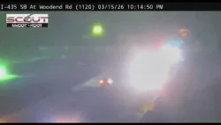 Crash on Interstate 435 and Woodend Road in Wyandotte County