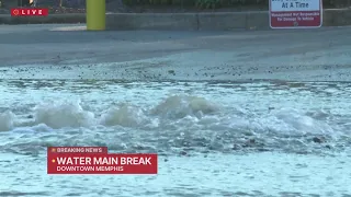 MLGW repairing water main break on Riverside Dr.
