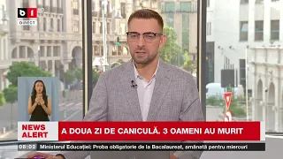 ZIUA 2 de COD ROȘU. Temperaturi RECORD. Știri B1TV_30 iunie 2026