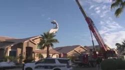 Plane removed from North Phoenix backyard following crash