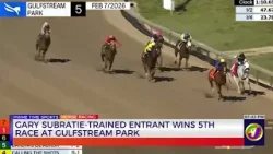Gary Subratie-Trained Entrant Wins 5th Race At Gulfstream Park  | TVJ Sports